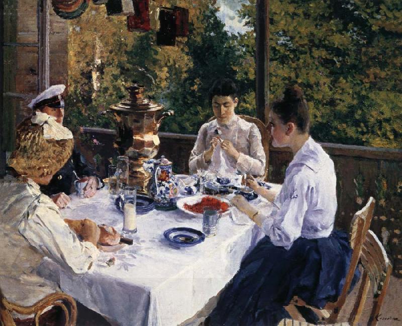 Konstantin Korovin Have tea China oil painting art